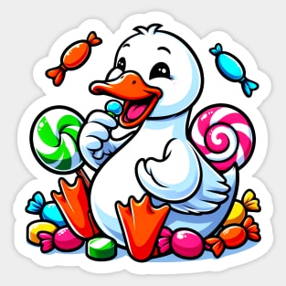 Lovable Duck Sticker